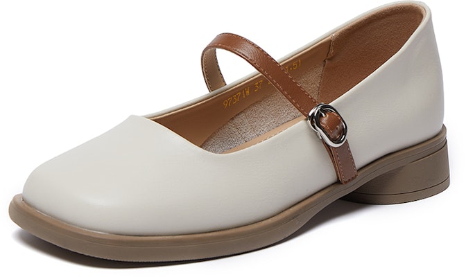(W) Joy&Mario Retro Kulit 'Chunky Heel Santai' 3X7371W Order (W) Joy&Mario Retro Kulit 'Chunky Heel Santai' 3X7371W
