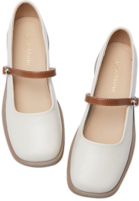 (W) Joy&Mario Retro Kulit 'Chunky Heel Santai' 3X7371W Lookbook (W) Joy&Mario Retro Kulit 'Chunky Heel Santai' 3X7371W