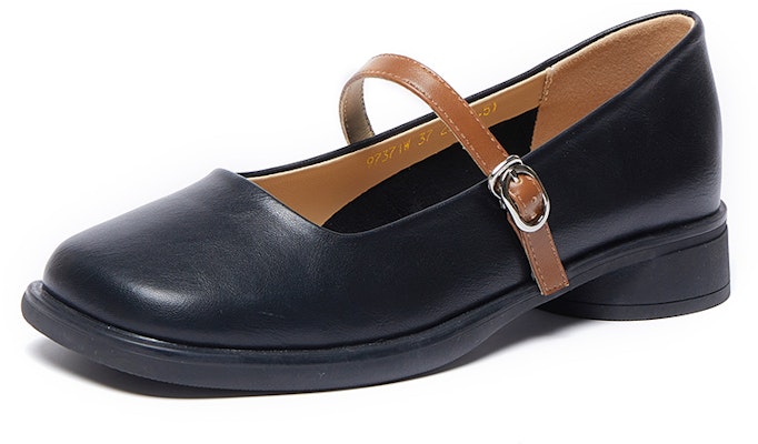 (W) Joy&Mario Retro Kulit 'Chunky Heel Santai' 3X7371W Details for (W) Joy&Mario Retro Kulit 'Chunky Heel Santai' 3X7371W