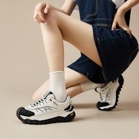 (W) Joy&Mario Retro Kasut Platform 'Ayah Putih' Luar. 3R0995W Purchase (W) Joy&Mario Retro Kasut Platform 'Ayah Putih' Luar. 3R0995W