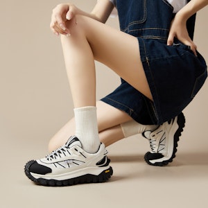 (W) Joy&Mario Retro Kasut Platform 'Ayah Putih' Luar. 3R0995W Purchase (W) Joy&Mario Retro Kasut Platform 'Ayah Putih' Luar. 3R0995W