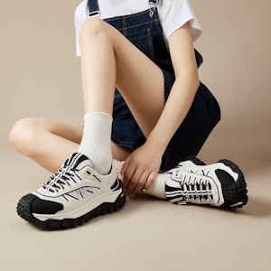 (W) Joy&Mario Retro Kasut Platform 'Ayah Putih' Luar. 3R0995W 1