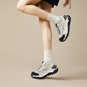 (W) Joy&Mario Retro Kasut Platform 'Ayah Putih' Luar. 3R0995W 2