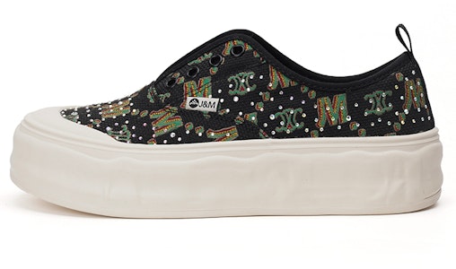 (W) Joy&Mario Loafer Tebal Berlian Retro Cetak 'Hitam' 3F5397W Buy (W) Joy&Mario Loafer Tebal Berlian Retro Cetak 'Hitam' 3F5397W