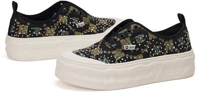 (W) Joy&Mario 复古印花镶钻厚底乐福鞋 "黑色" 3F5397W Lookbook (W) Joy&Mario 复古印花镶钻厚底乐福鞋 "黑色" 3F5397W