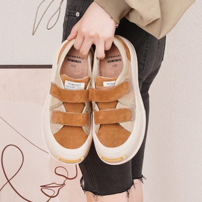 (Women) Joy&Mario Retro Velcro Low-Top 'Plush Leather' 3H7395W 5