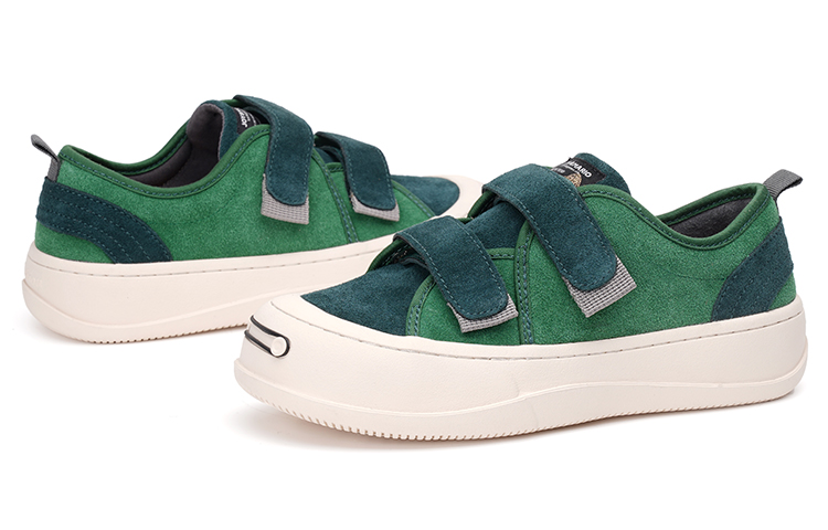 Lookbook 快樂瑪麗Joy&Mario 絨面革 復古魔術貼百搭 低幫 板鞋 3.5cm 女款