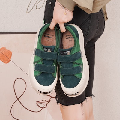 (Women) Joy&Mario Retro Velcro Low-Top 'Plush Leather' 3H7395W Details for (Women) Joy&Mario Retro Velcro Low-Top 'Plush Leather' 3H7395W