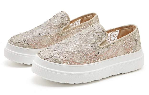 (W) Joy&Mario Slip-On 'Plataforma Malla Corazón Lentejuelas' 3H3501W Order (W) Joy&Mario Slip-On 'Plataforma Malla Corazón Lentejuelas' 3H3501W