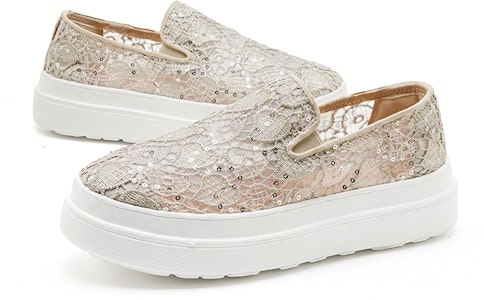 (W) Joy&Mario Slip-On 'Platform Jaring Hati Berkilau' 3H3501W Lookbook (W) Joy&Mario Slip-On 'Platform Jaring Hati Berkilau' 3H3501W