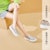 (W) Joy&Mario Slip-On 'Platform Jaring Hati Berkilau' 3H3501W