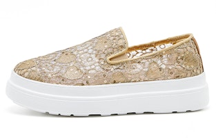 (W) Joy&Mario 一脚蹬 '心形网格亮片厚底' 3H3501W 2