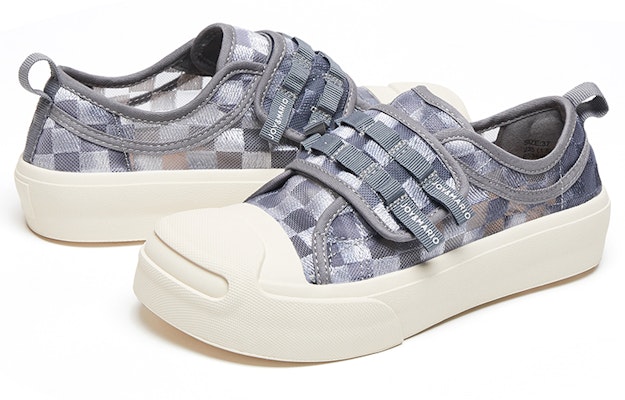 (Women) Joy&Mario Slip-On 'Tie-Dye Mesh Colorblock Checkerboard' 3F5320W 4
