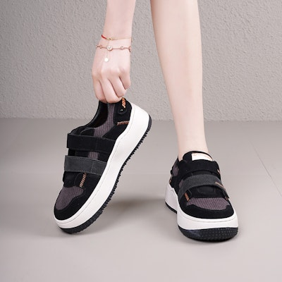 (Women) Joy&Mario Suede Colorblock Thick Sole Low-Top 'Versatile' 3H7667W 5