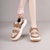 (Women) Joy&Mario Suede Colorblock Thick Sole Low-Top 'Versatile' 3H7667W