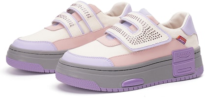 快樂瑪麗Joy&Mario 合成革 厚底百搭舒適 低幫 板鞋 4cm 女款 3