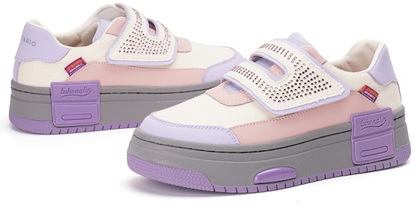 (W) Joy&Mario 合皮 快適厚底ローカット 3H7650W 4