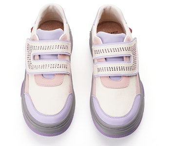 (W) Joy&Mario 合皮 快適厚底ローカット 3H7650W 5