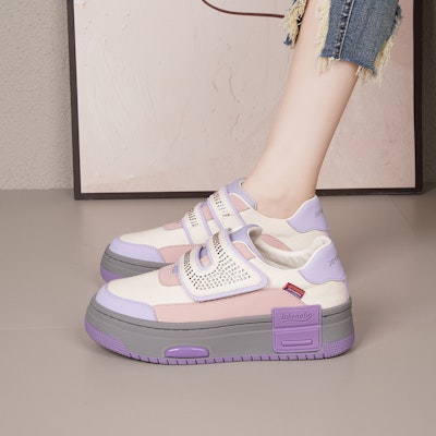 (Women) Joy&Mario Synthetic Leather 'Comfortable Thick Sole Low-Top' 3H7650W 6
