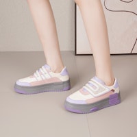 快樂瑪麗Joy&Mario 合成革 厚底百搭舒適 低幫 板鞋 4cm 女款 10