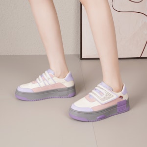 (W) Joy&Mario 合皮 快適厚底ローカット 3H7650W 10