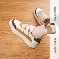 快樂瑪麗Joy&Mario 合成革 厚底百搭舒適 低幫 板鞋 4cm 女款 Sizing 快樂瑪麗Joy&Mario 合成革 厚底百搭舒適 低幫 板鞋 4cm 女款