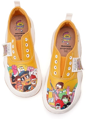 (W) Joy&Mario Sepatu Sneakers Kulit Sintetis 'Motif Kartun Trendy' 3H7666W 12