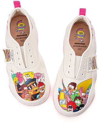 (W) Joy&Mario 合成革低帮休闲鞋 '时尚卡通印花' 3H7666W Shop (W) Joy&Mario 合成革低帮休闲鞋 '时尚卡通印花' 3H7666W
