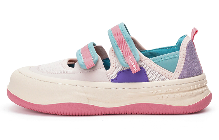 (Women) Joy&Mario Synthetic Leather Low Top Sneakers 'Pink Breathe Easy' 3H7633W