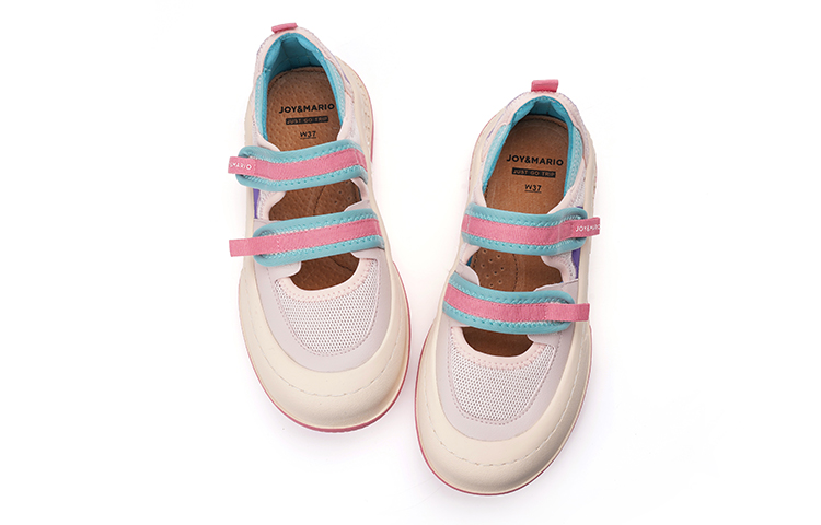 Shop (W) Joy&Mario Zapatillas Low Top Cuero Sintético 'Pink Breathe Easy' 3H7633W