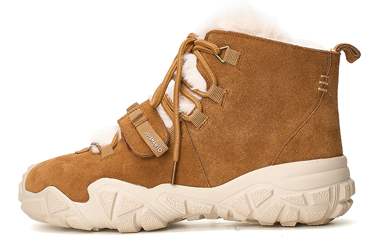 (Women) Joy&Mario Warm Non-Slip Winter Snow Boots Casual Mid-Short Style. 3F5702W