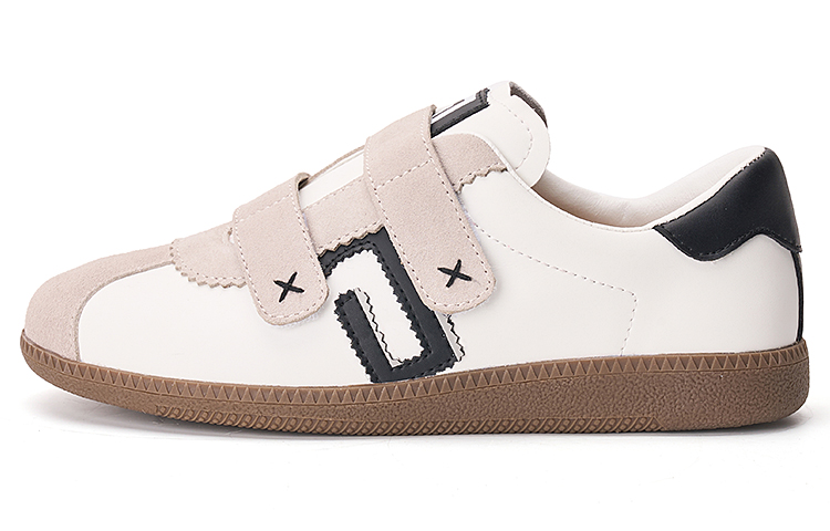 (Women) Joy&Mario White Leather Low-Top Casual Sneakers Lightweight Durable 4H3562W