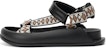 (W) Joy&Mario Sandal Tenunan Etnik Jacquard Pita 'Hitam' 3F3265W