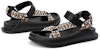 (W) Joy&Mario Sandal Tenunan Etnik Jacquard Pita 'Hitam' 3F3265W