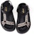 (W) Joy&Mario Sandal Tenunan Etnik Jacquard Pita 'Hitam' 3F3265W