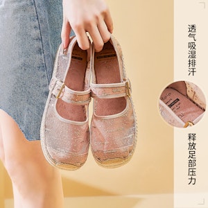 (W) Joy&Mario 通気フィッシャーマン スリッポン 3A5383W Cheap (W) Joy&Mario 通気フィッシャーマン スリッポン 3A5383W