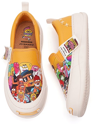 (W) Joy&Mario x Kolaborasi Artis Sepatu Santai 'Platform Kartun Keren' 3H7665W 4