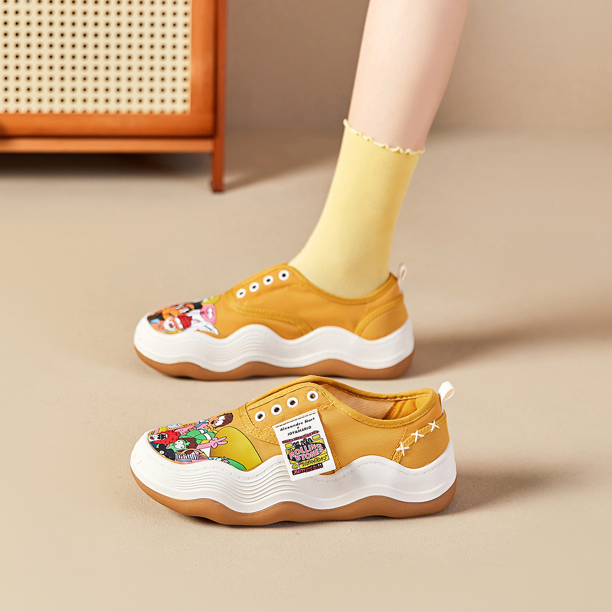 (W) Joy&Mario Artist Slip-On 'Cartoon Graffiti' 圖 19