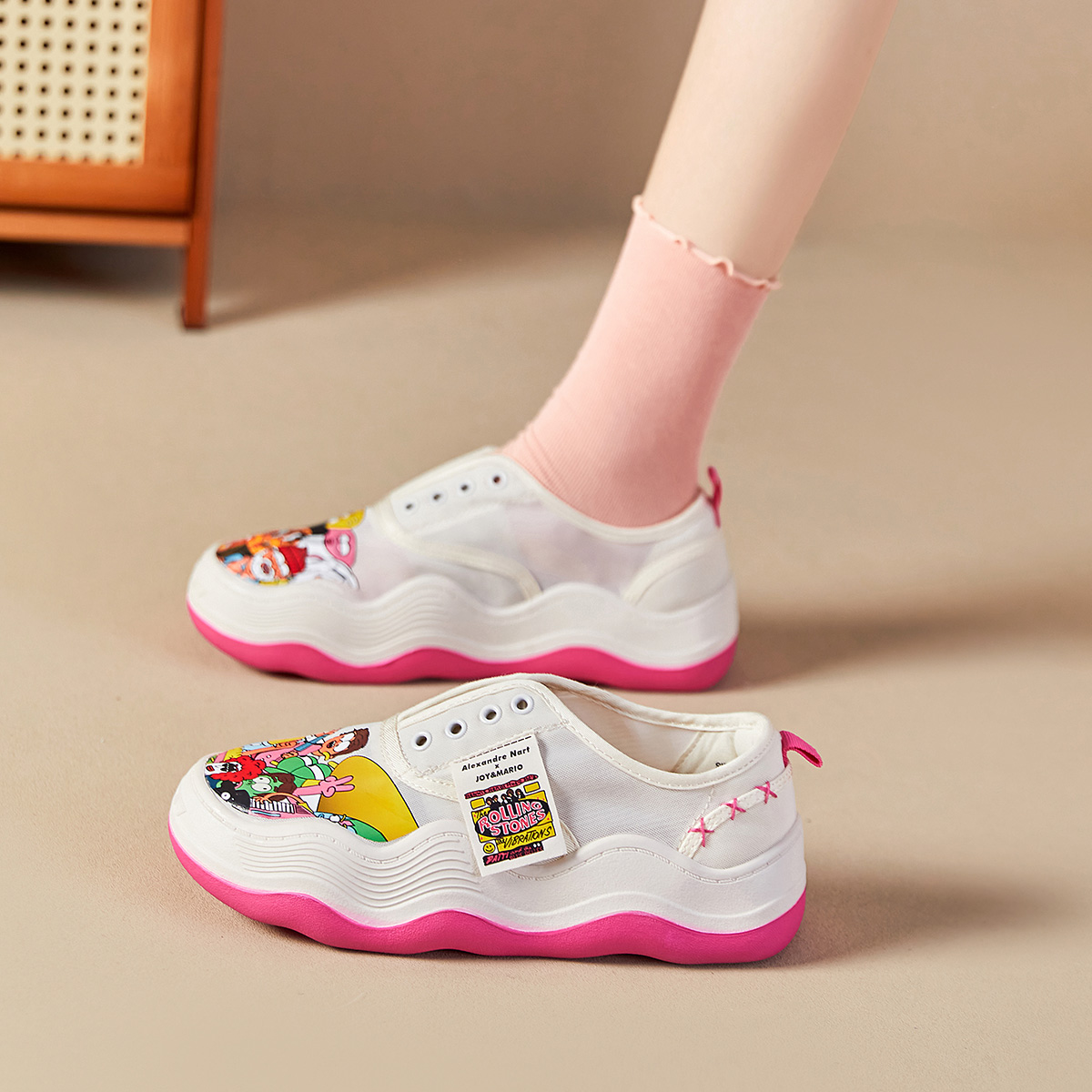 (W) Joy&Mario Artist Slip-On 'Cartoon Graffiti' 圖 9