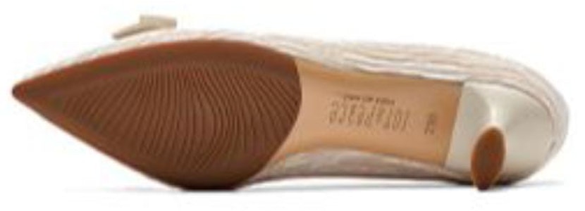 (W) 조이피스 4.5cm '버터플라이 보우 포인트 토 블록 힐 펌프스' YUG18CQ3 2