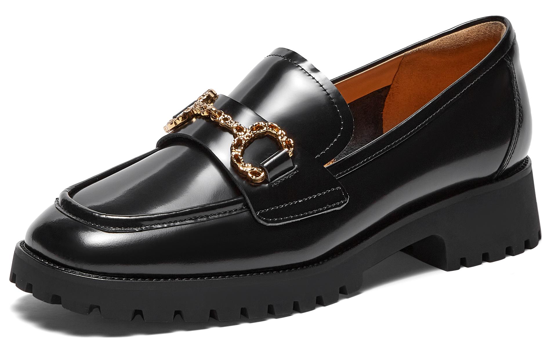 Cheap (W) Joypeace 4cm 'Kasut Loafer Retro British Bertumit' 82207CA3