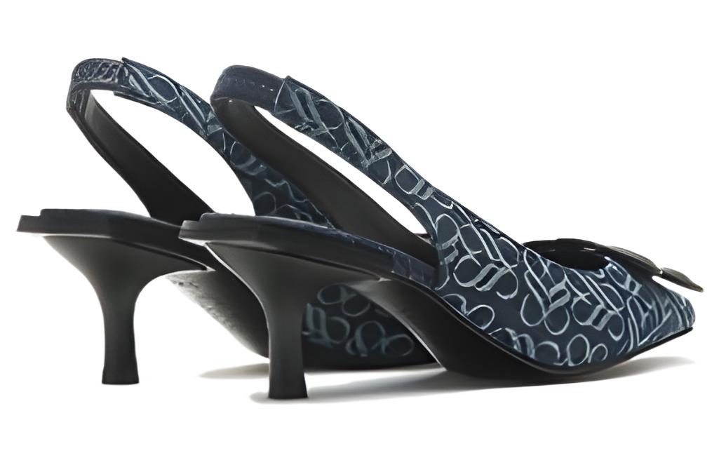 Shop (W) Joypeace Tacón Alto Azul 6.5cm 'Flor de Denim' YTN06CH2