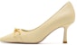 (W) Joypeace 7cm 'Sheepskin Square-Toe Buckle Stiletto Heel' 30205AQ2