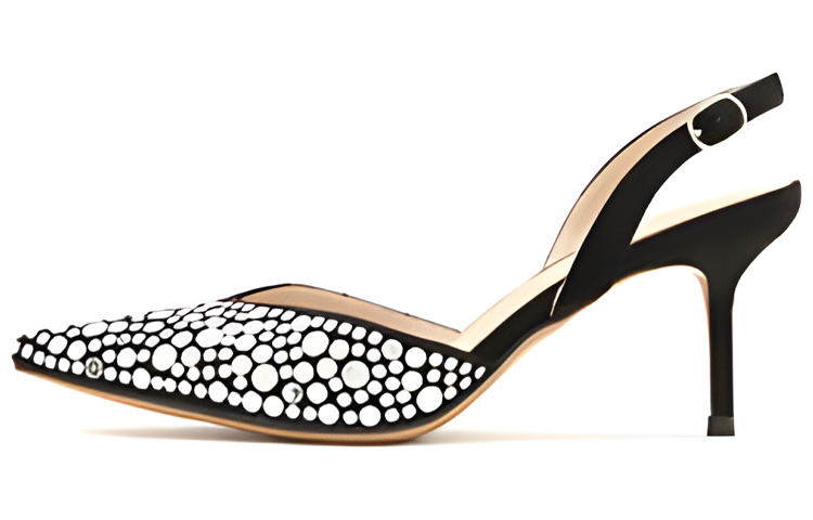 Order (W) 조이피스 7cm '반짝이는 직물 뾰족구두 스틸레토 힐' 60209CH2