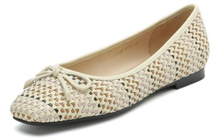 Order (W) Joypeace杏色编织平底鞋 J4Z27738DC1AQ1