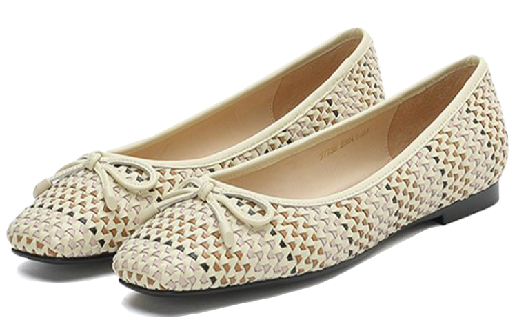 Lookbook (W) Joypeace杏色编织平底鞋 J4Z27738DC1AQ1