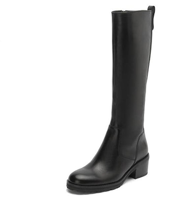 (W) Boots Tumit Tebal Merah Joypeace Tinggi dengan Ujung Bulat Ankle Hitam JZPZOR41DU1DG0 Order (W) Boots Tumit Tebal Merah Joypeace Tinggi dengan Ujung Bulat Ankle Hitam JZPZOR41DU1DG0