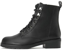 (Women) Joypeace 'Black Flat Ankle Martin Boots' JZPZNX81DU1DD0 (Women) Joypeace 'Black Flat Ankle Martin Boots' JZPZNX81DU1DD0