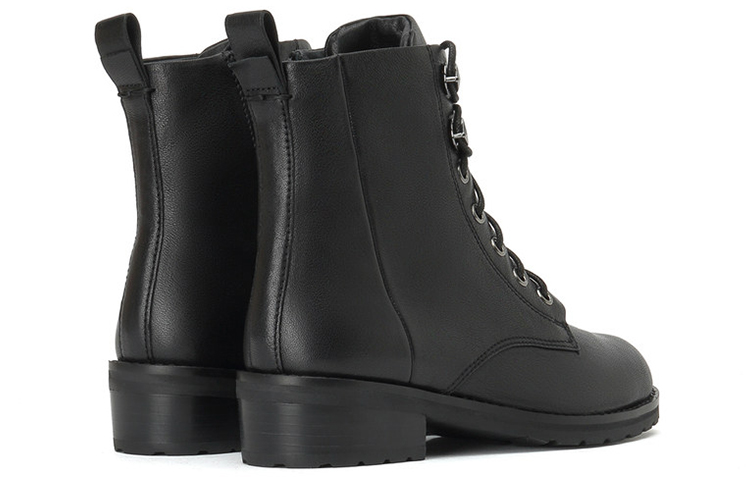 Shop (W) Joypeace 'Boots Martin Hitam Datar Ankle' JZPZNX81DU1DD0