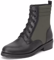 Order (W) Joypeace 'Sepatu Boots Martin Pendek Kulit Hitam Hijau Patchwork' JZPZNX56DU1DD0